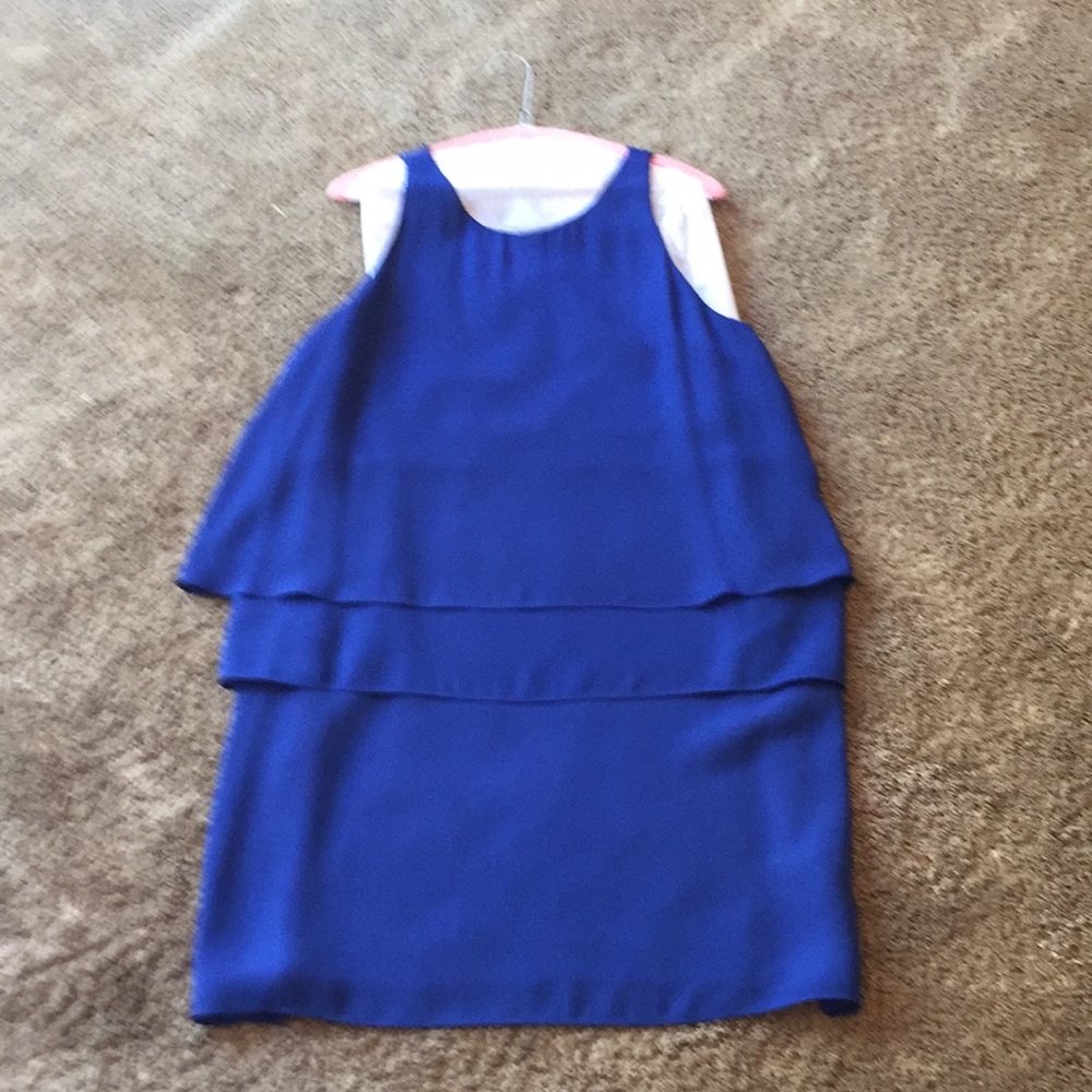 Gorgeous royal blue sleeveless tiered dress